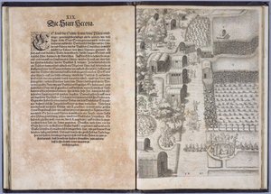 Page XIX with Secota Village, from 